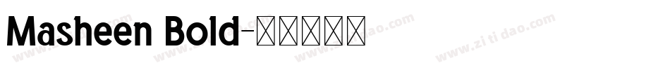 Masheen Bold字体转换
